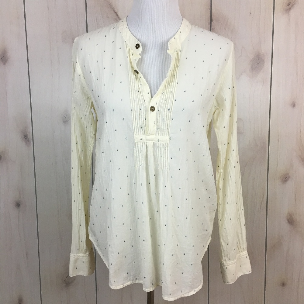 Current Elliott The Pintuck Blouse Diamond Ditsy